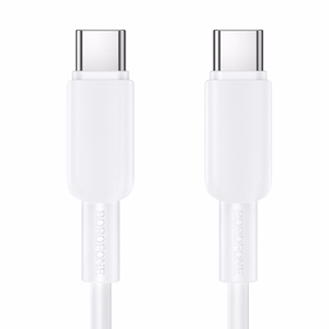 Valge Borofone BX127 Regalo USB-C–USB-C kaabel, 1 m, pakendis 20 tk