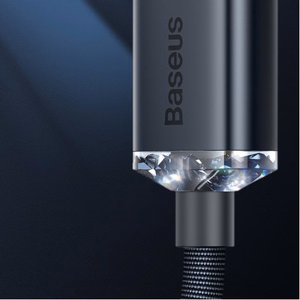 USB kaabel Baseus Crystal Shine violetne Lightning 120cm