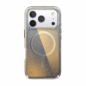 Speck Presidio Lux MagSafe ümbris seadmele iPhone 17 Pro, Hyper Mirror Glitter / Silver Metallic värvitoonis
