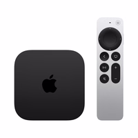 Apple TV 4K must, hõbedane 4K Ultra HD 128 GB Wi-Fi Ethernet LAN