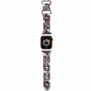 Hello Kitty silikoonist Tags Graffiti rihm Apple Watch 38/40/41mm - beež