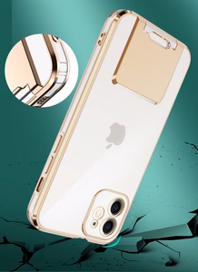 Tel Protect Kickstand Luxury Ümbris jaoks Iphone 13 Pro Kuldne