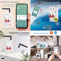 TUYA nutikas kaitselüliti, 1P+N, Wi-Fi, RS485, 63A