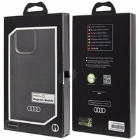 Audi Synthetic Leather ümbris with MagSafe jaoks iPhone 15 Pro Max - must