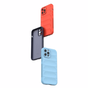 Magic Shield ümbris iPhone 12 Pro Maxi paindlik soomustatud tumesinine kate