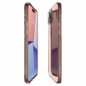 Spigen Crystal Flex iPhone 15 Plus Ümbris - roosa/läbipaistev