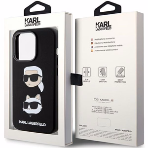 KARL LAGERFELD ümbris jaoks IPHONE 15 Pro KLHCP15LSDHKCNK (Silicone KC) must