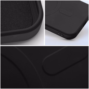Silikoonist Mag Cover ümbris mudelile iPhone 17 Pro Max / 18 Pro Max, MagSafe'iga ühilduv suure kaameraavaga – must