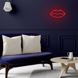 Neon LED Light LIPS punane Bat + USB FLNE08 Forever Light