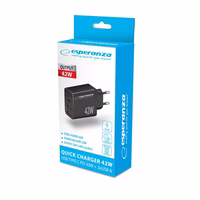 Esperanza EZC106K mains charger 42W must