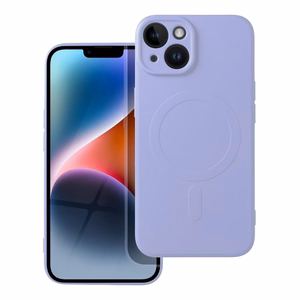 SILICONE MAG ÜMBRIS compatible with MagSafe jaoks IPHONE 14 lilla