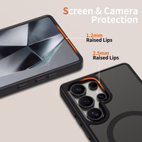 Tech-Protect MagMat MagSafe Ümbris jaoks Samsung Galaxy S25 Ultra - läbipaistev must