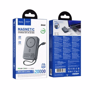 External battery Akupank Hoco Q44A 45W Magnetic 20000mAh must