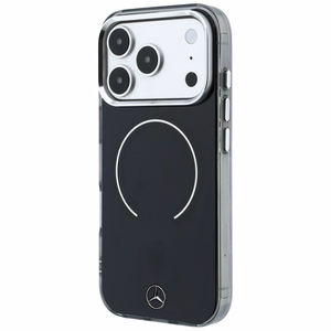 Mercedes Double Layer Iconic Logo ümbris seadmele iPhone 18 Pro Max / 17 Pro Max, MagSafe-ühilduv – must