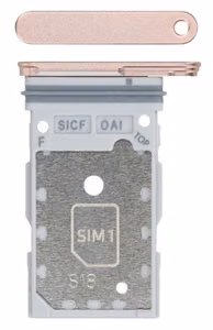 SIM card holder Samsung S931 S25/S936 S25 Plus Dual Roosa Kuldne original (service pack)