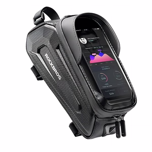 Rockbros B68-1 raamile kinnitatav jalgrattakott telefoni taskuga, 1.7L - must