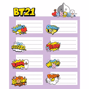 BT21 kleebiste komplekt