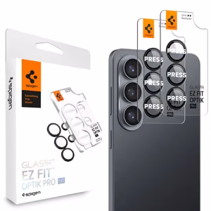 Spigen Glas.Tr Ez Fit Optik Pro HD Kaamera kaitse 2-pack Samsung Galaxy S26+ - must