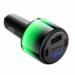 Autolaadija Hoco Z69B, USB-A + 2 × USB-C, PD QC3.0, 57 W, must