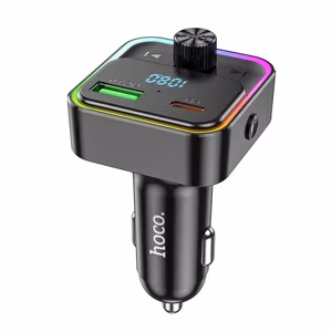 Car laadija Hoco QC3.0 PD 30W with transmitter FM E81 must