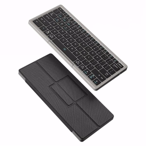 Dux Ducis Ok Series juhtmevaba Bluetooth klaviatuur puuteplaadiga must