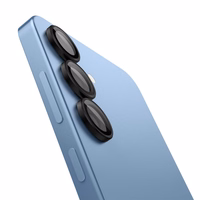 Spigen Optik Pro GLAS.TR EZ FIT 2-pack Camera Cover jaoks Samsung Galaxy S25 - must