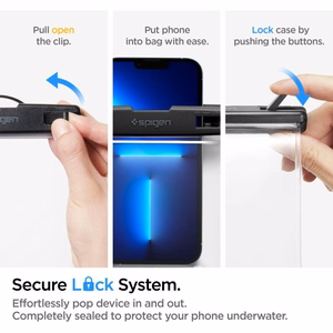 Spigen Aqua Shield A601 universaalne veekindel ümbris, läbipaistev