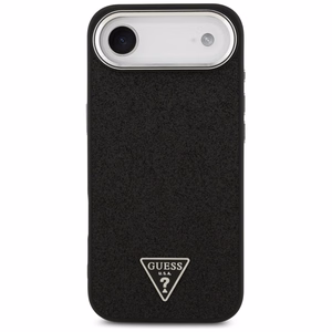 Guess Glitter Triangle Logo MagSafe Ümbris jaoks iPhone 17 Air - Must