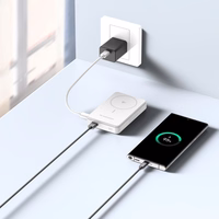 Powerbank Wozinsky WLWP-10KA0Y3WS 22.5W PD Qi2 10000 mAh, statiiviga, 1x USB-A, 1x USB-C - valge