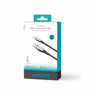 Joyroom Pioneer Series SA31-AL3 USB-A / Lightning 3A Kaabel 1.2m - must