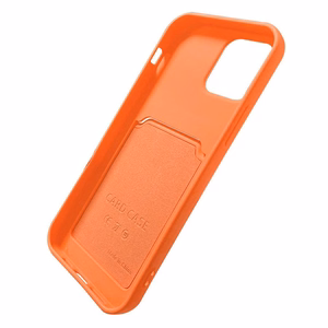 Kaardikott Silikoonist rahakott kaardipesaga dokumendid iPhone 12 Pro jaoks punane