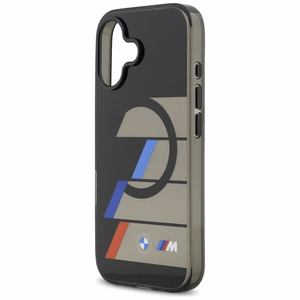 BMW M IML Metal Buttons Tricolor Lines MagSafe Ümbris jaoks iPhone 17 - must