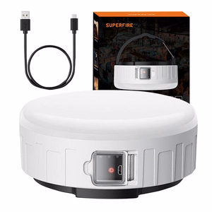 Superfire T25 camping valgus, 400 lm, USB, 3 modes