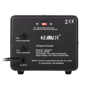 KEMOT pingemuundur, 1600 W/2000 VA