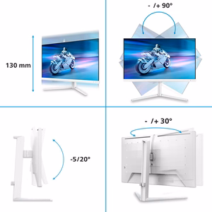 Philips Evnia 6000 27M2N6501L/00 monitor 67,3 cm (26,5") 2560 x 1440 pikslit Quad HD QD-OLED valge