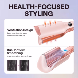 Wave Hair Crimping Iron Wavytalk Power Wave pink