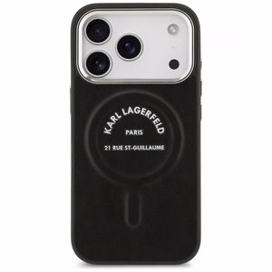 Karl Lagerfeld Karl RSG Logo MagSafe Ümbris jaoks iPhone 17 Pro Max - Must