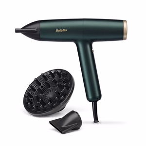 BaByliss Air Power Pro D6555DE – 1700 W iooniline föön, roheline/kuldne
