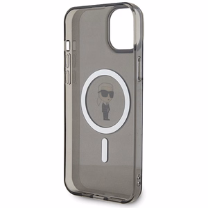 KARL LAGERFELD ümbris jaoks IPHONE 15 Plus KLHMP15MHFCKNOK (Ikonik + MAG) must