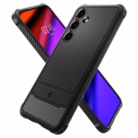 Spigen Rugged Armor Ümbris jaoks Samsung Galaxy S24 - Matte must