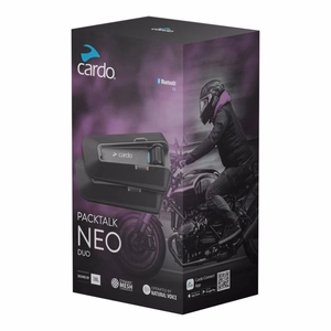 Cardo Packtalk Neo Duo mootorratta intercom 2 kanalit 1600 m must