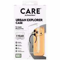 CARE by PanzerGlass Flagship Urban Explorer Ümbris w. must MagSafe jaoks iPhone 17 Pro - läbipaistev