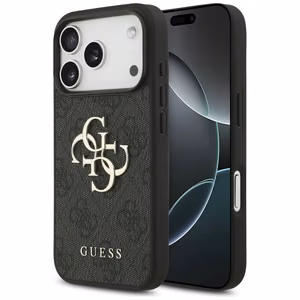 Guess 4G Big Logo Ümbris jaoks iPhone 17 Pro - Must