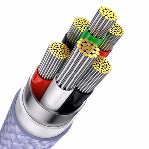 Baseus Kaabel Flash Series II 3 in 1 - USB to Type C, Lightning, Micro USB - 66W 6A 1,2 metres (CASS040005) purple