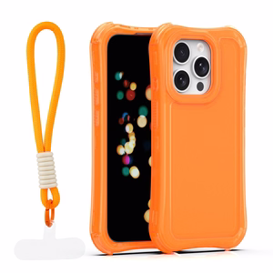 Safepop ümbris rihmaga iPhone 15 Pro 6,1" jaoks oranž
