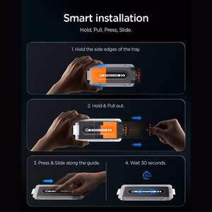 Spigen Glas.tR EZ Fit Pro HD AC privaatsusfiltriga karastatud kaitseklaas mudelile iPhone 18 Pro Max