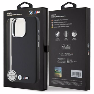 BMW M Smooth Full Wrapped Metal MagSafe Ümbris jaoks iPhone 16 Pro Max - must