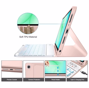 Tech-Protect SC Pen Ümbris jaoks Samsung Galaxy Tab A9+ / A11+ Plus 11.0 X210 / X215 / X216 / X230 / X235 / X236 - roosa