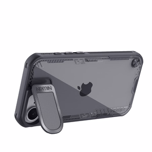 Nillkin Iceblade Prop Ümbris with Lens Cover and Stand jaoks iPhone 16e - Must