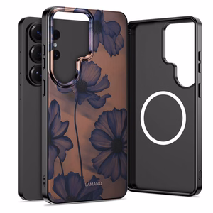 Tech-Protect Lamano MagSafe Ümbris for Samsung Galaxy S26 Ultra - pruun and lilla